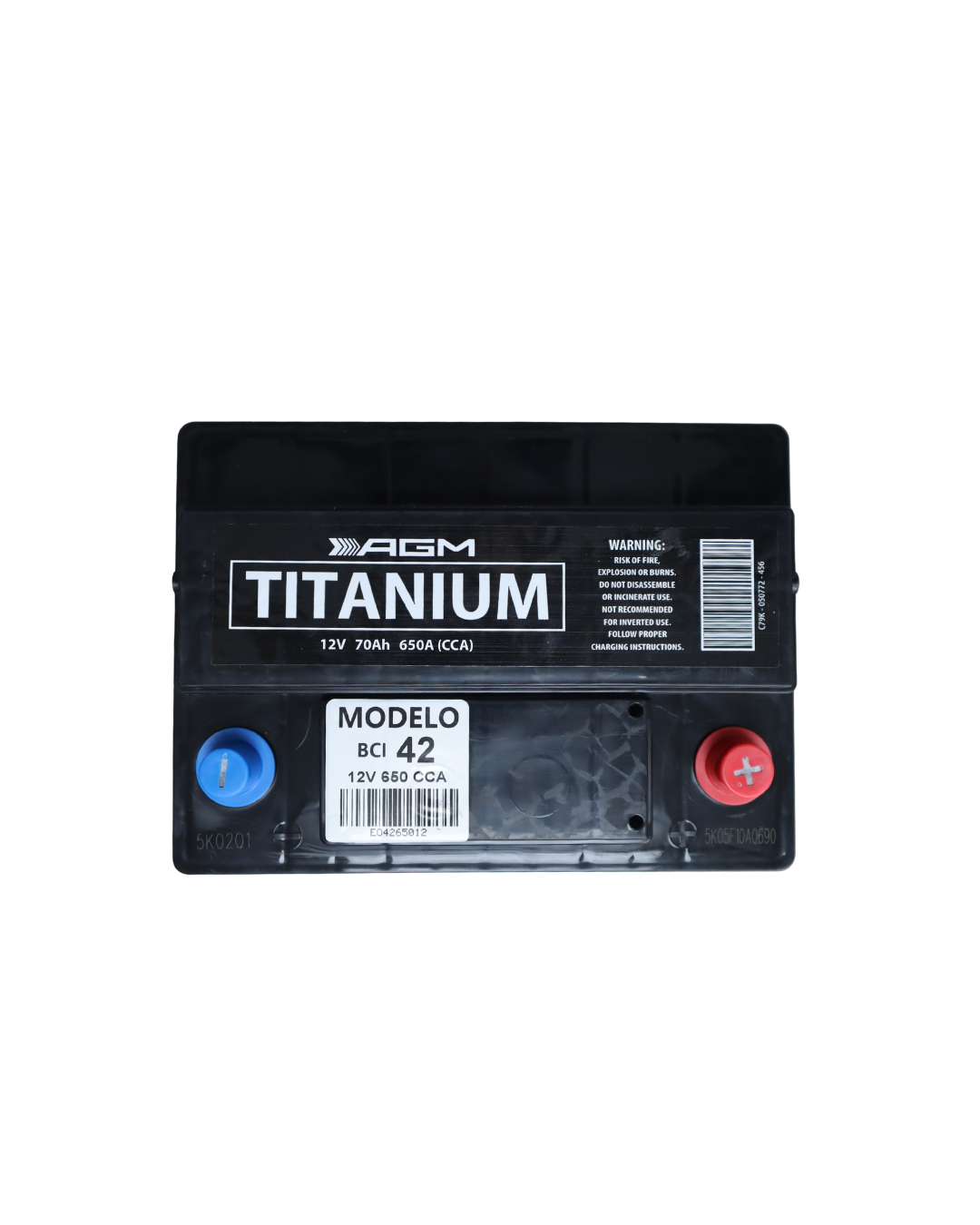42 TITANIUM AGM BATERIA DE ALTO DESEMPEÑO