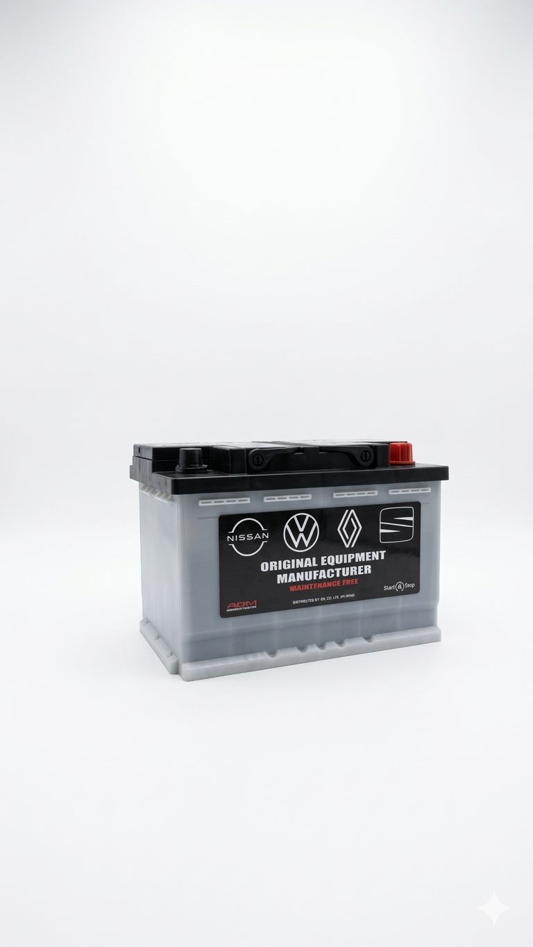 BATERÍA AGM MODELO 48/91 950 CCA START-STOP COMPATIBLE VOLKSWAGEN NISSAN RENAULT Y SEAT