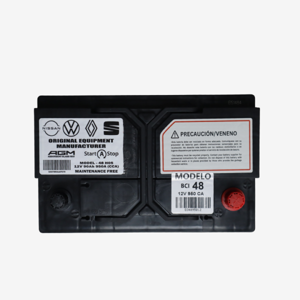 Titanium AGM 12V Battery – 650 CCA