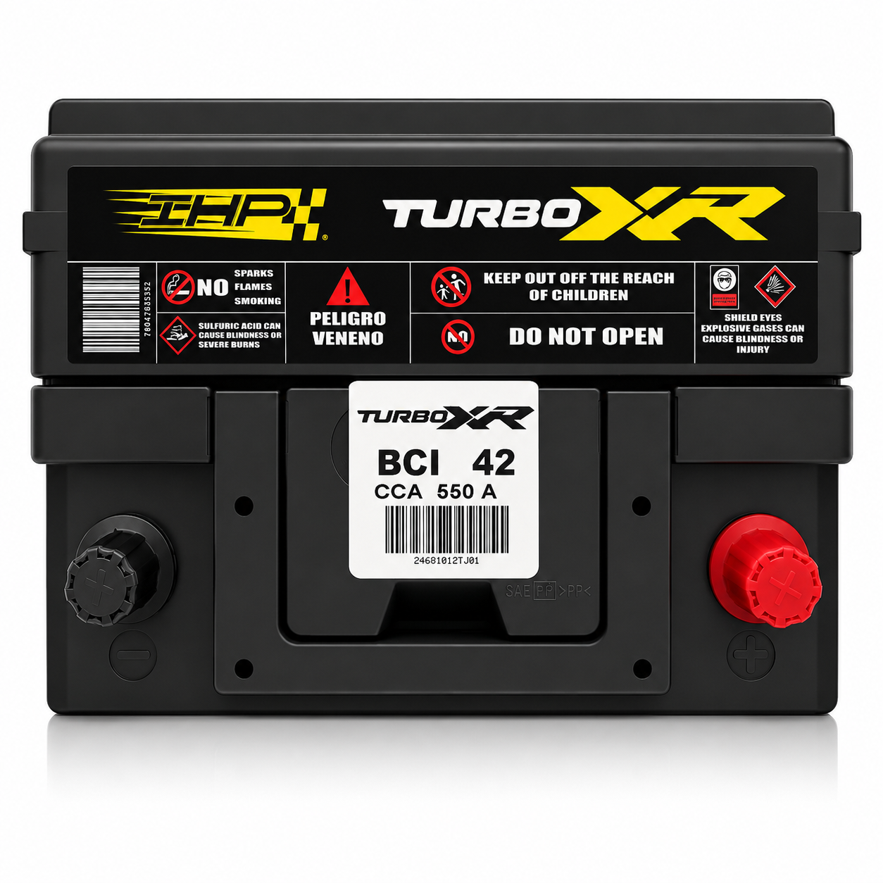 BATERÍA AUTOMOTRIZ 42 TURBO XR 550 CCA LARGA DURACIÓN