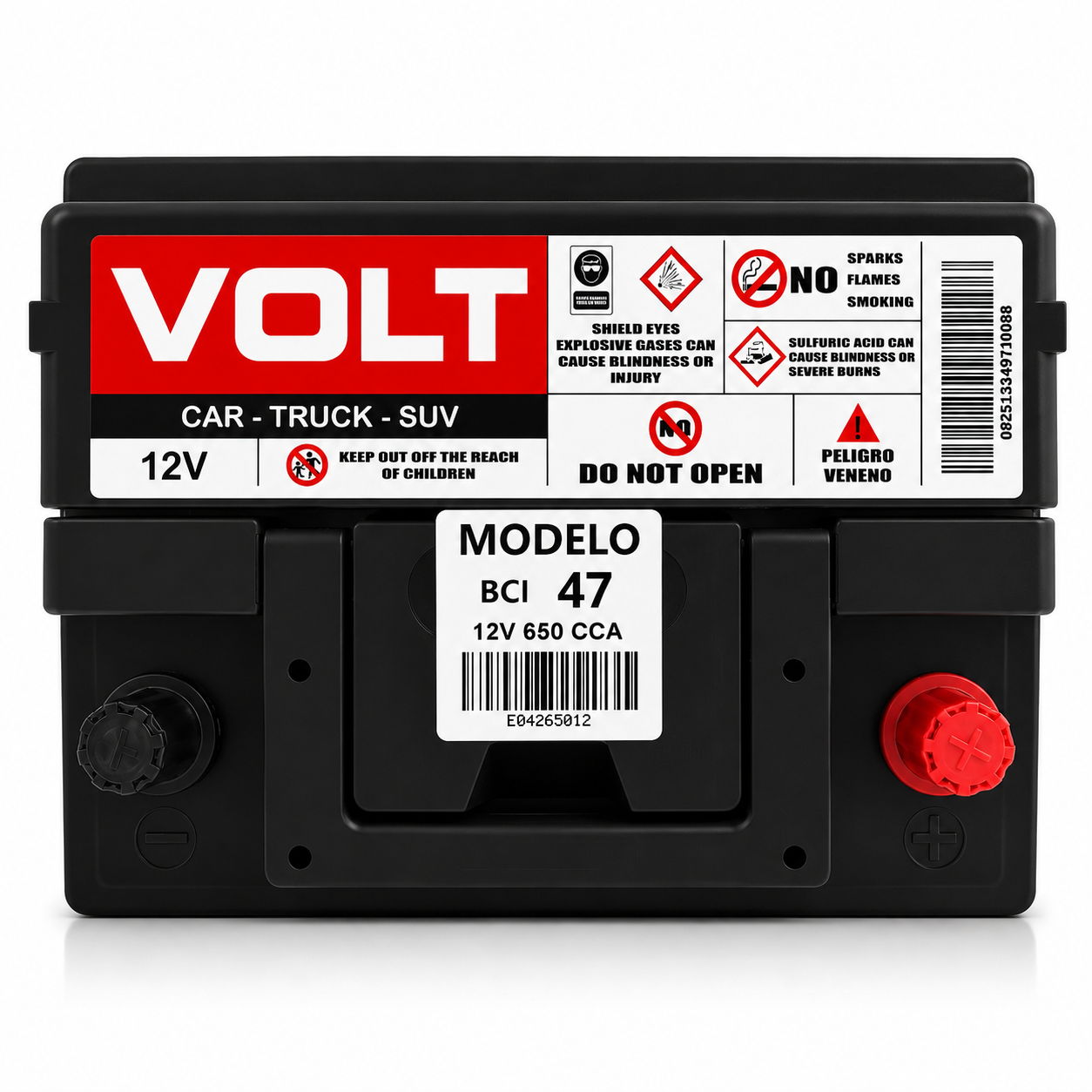 Batería VOLT Modelo 47 Potencia Total 650a Energía Imparable