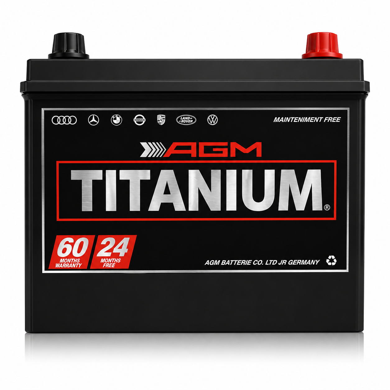 BATERÍA DE GEL AGM TITANIUM 12V 680 AMPERES MODELO 51R-680CCA