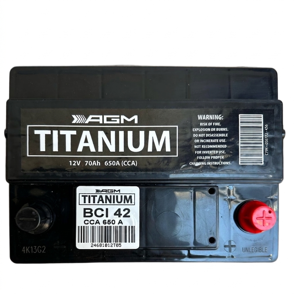 BATERÍA DE GEL TITANIUM AGM 12V 650 AMPERES MODELO 42-650 cca