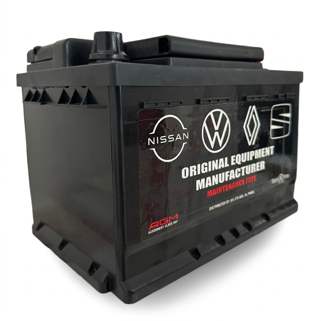 BATERÍA AGM MODELO 47 650 CCA START-STOP COMPATIBLE VOLKSWAGEN NISSAN RENAULT Y SEAT