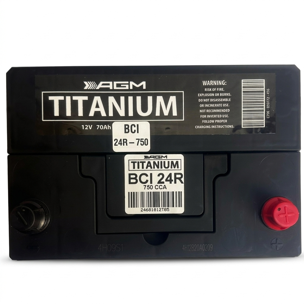 BATERÍA DE GEL TITANIUM AGM 12V 750 AMPERES MODELO 24R-750 CCA