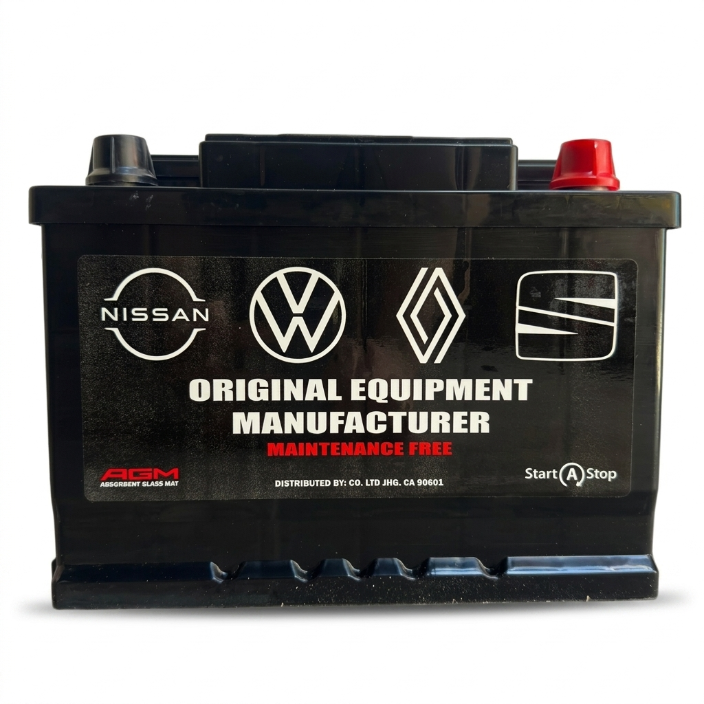 BATERÍA AGM MODELO 42-650 CCA START-STOP COMPATIBLE VOLKSWAGEN NISSAN RENAULT Y SEAT