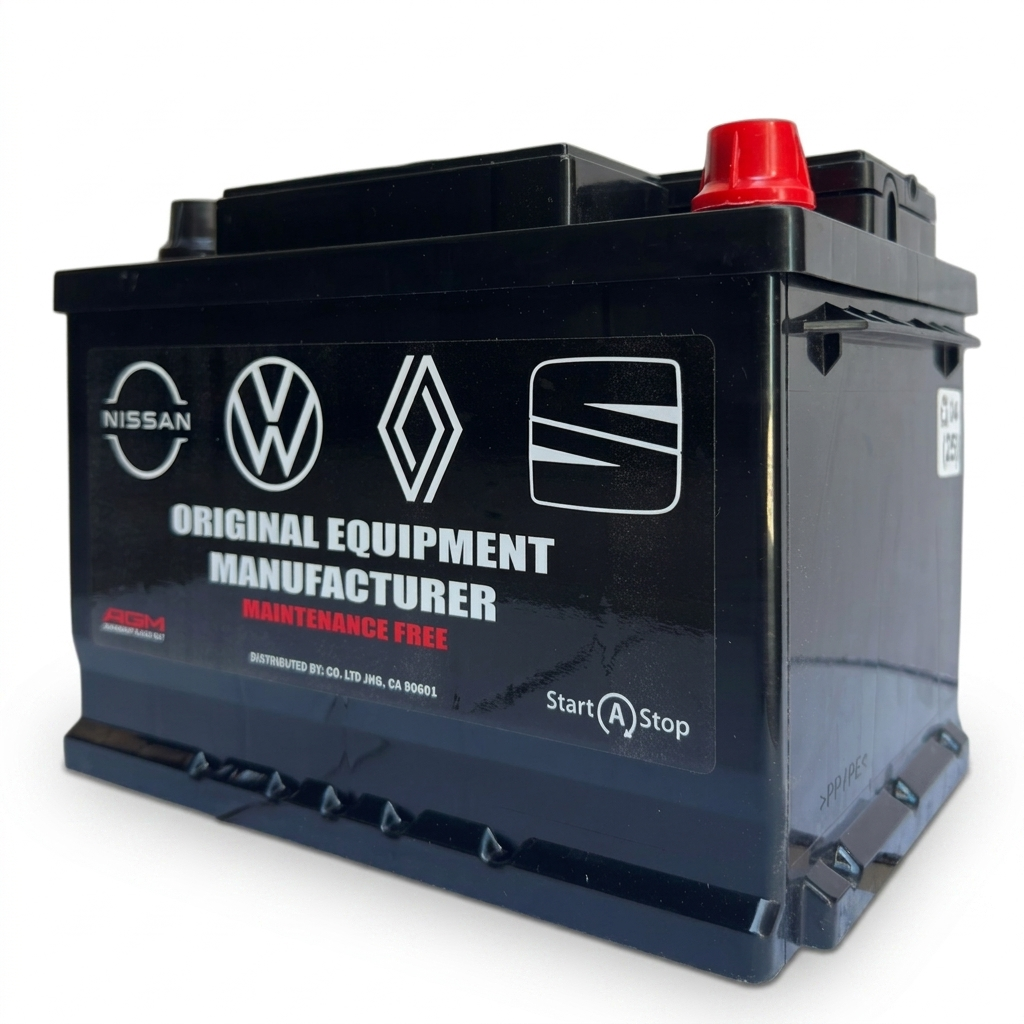 BATERÍA AGM MODELO 42-650 CCA START-STOP COMPATIBLE VOLKSWAGEN NISSAN RENAULT Y SEAT