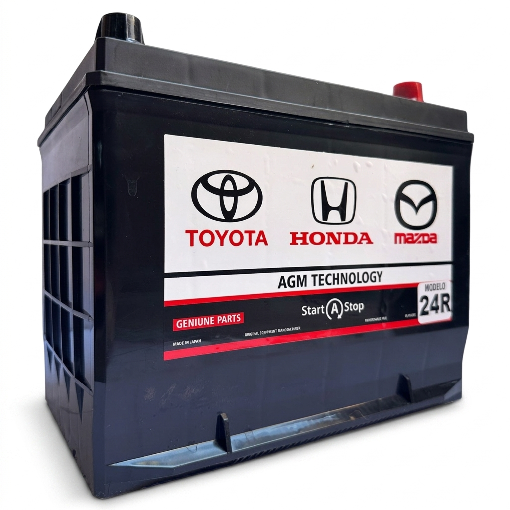 BATERÍA AGM MODELO 24R-750 CCA START STOP COMPATIBLE TOYOTA HONDA Y MAZDA